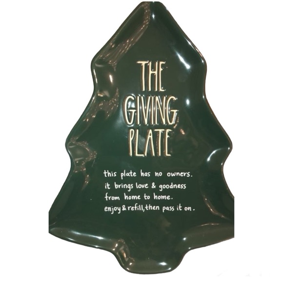 Rae Dunn By Magenta Green The Giving Plate - Picture 9 of 9